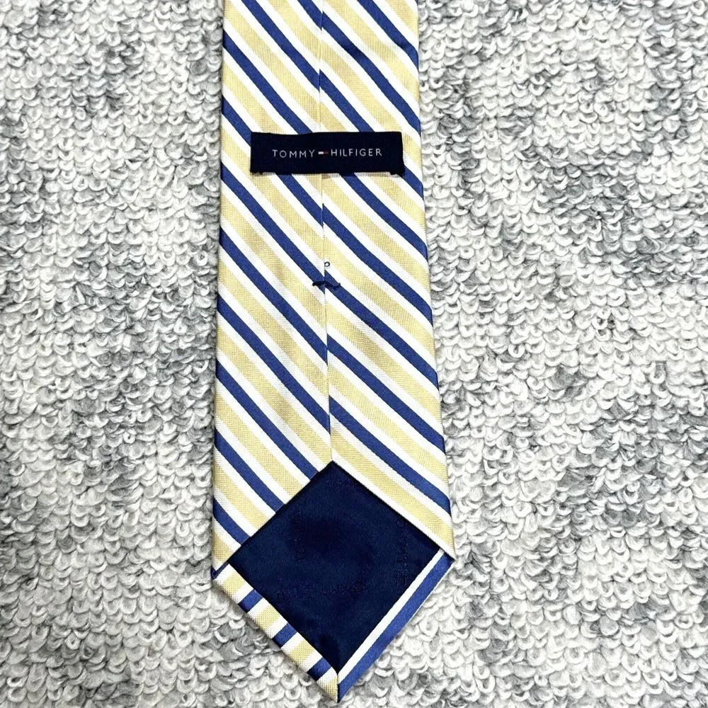 Tommy Hilfiger Men's‎ One Size Blue Green Classic Diagonal Striped Tie 3.5